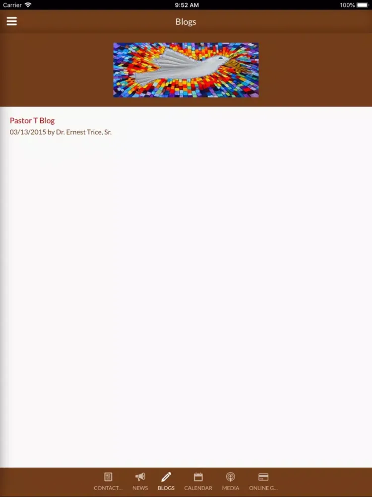 Скриншоты Takoma Park Baptist Church iPad 