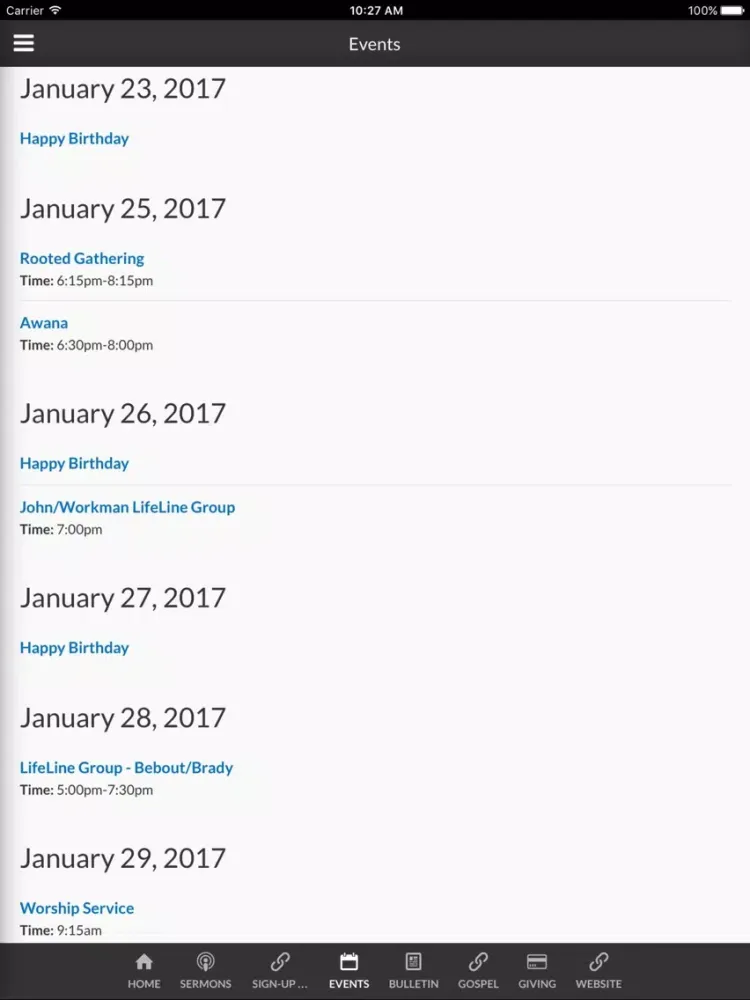 Ảnh chụp màn hình của Odessa Bible Church - Odessa, TX iPad 