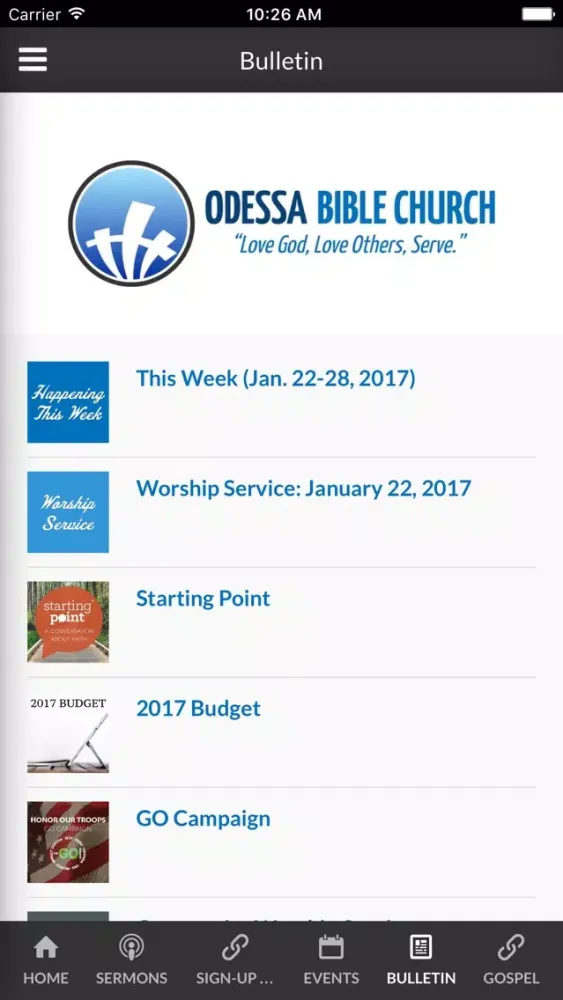 Ảnh chụp màn hình của Odessa Bible Church - Odessa, TX