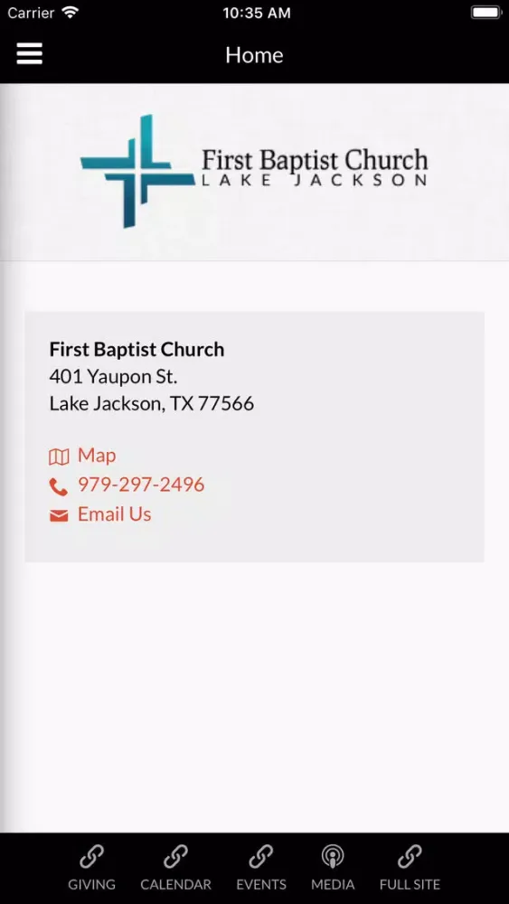Zrzuty ekranu FBC Lake Jackson TX