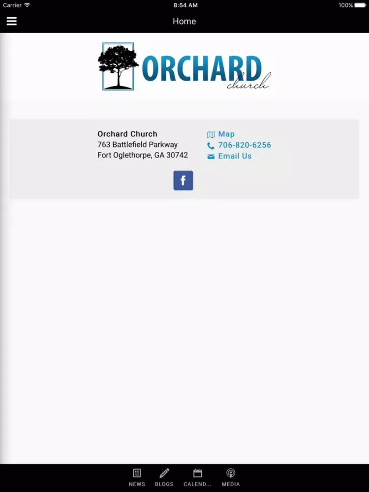 Ảnh chụp màn hình của Orchard Church - Fort Oglethorpe, GA iPad 