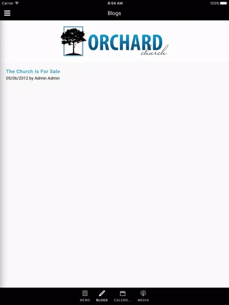 Ảnh chụp màn hình của Orchard Church - Fort Oglethorpe, GA iPad 
