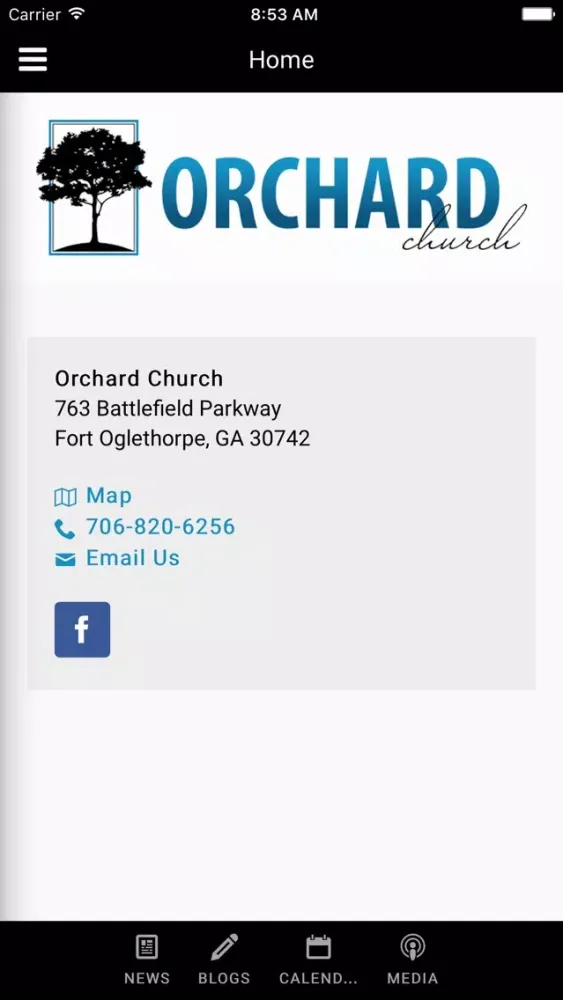 Ảnh chụp màn hình của Orchard Church - Fort Oglethorpe, GA