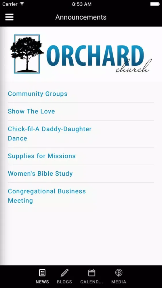 Ảnh chụp màn hình của Orchard Church - Fort Oglethorpe, GA