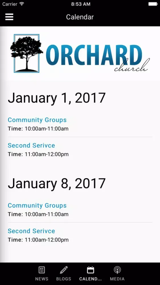 Ảnh chụp màn hình của Orchard Church - Fort Oglethorpe, GA