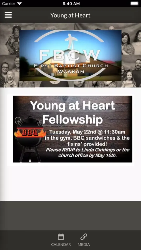 Capturas de pantalla de First Baptist Church Waskom