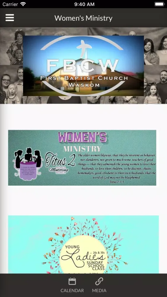 Capturas de pantalla de First Baptist Church Waskom