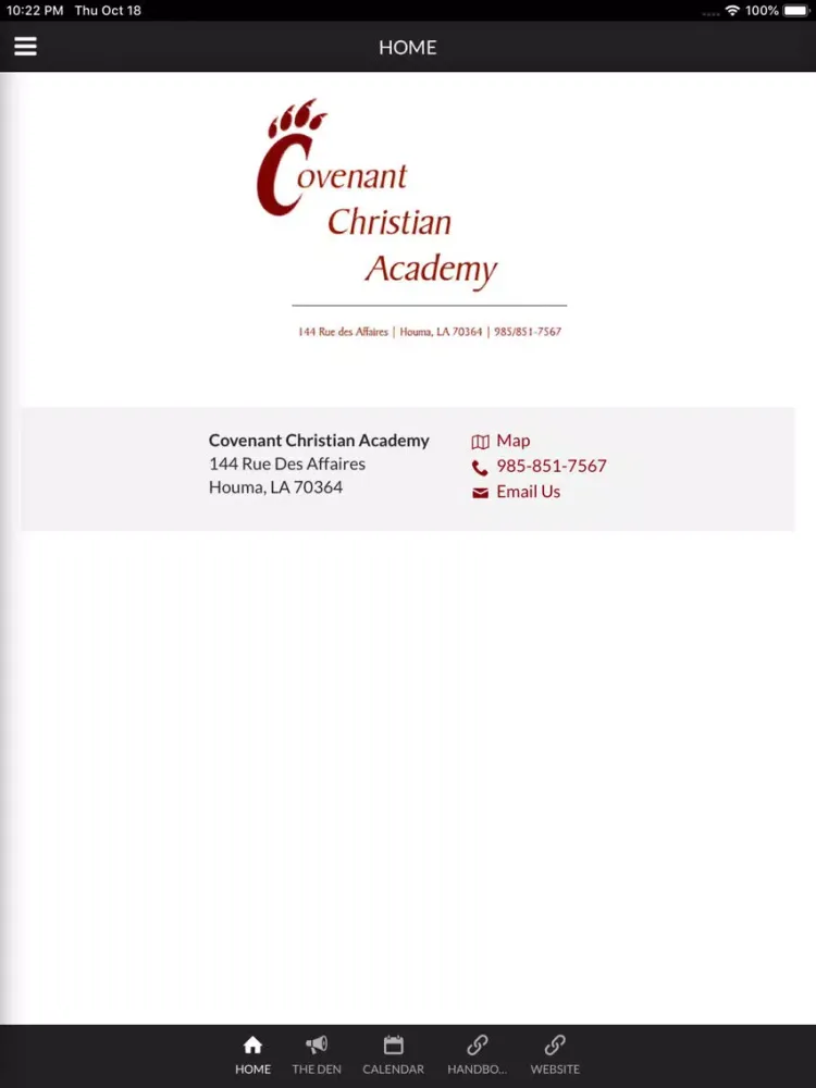 Covenant Christian Academy iPad  スクリーンショット