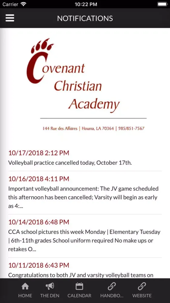 Covenant Christian Academy スクリーンショット