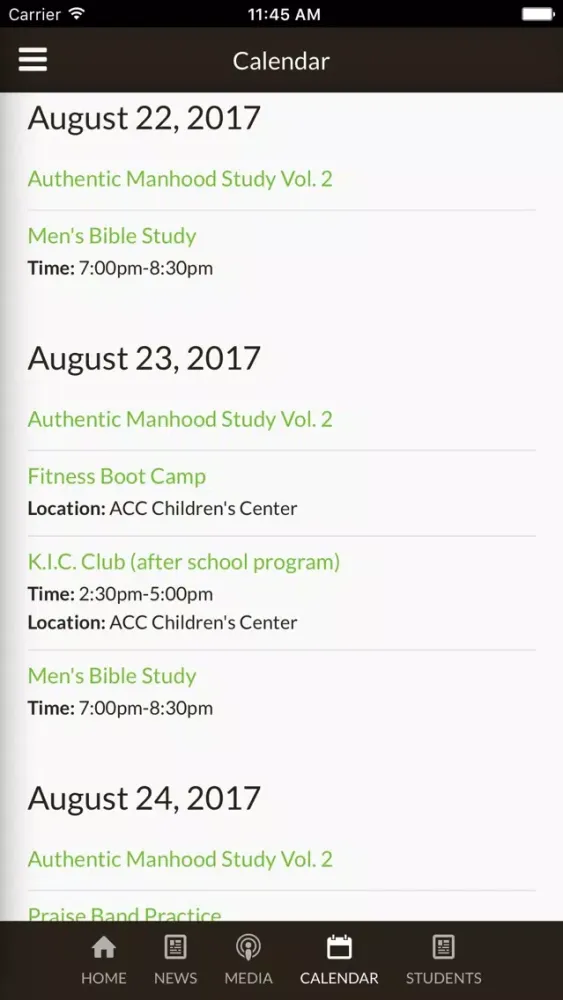 Arcadia Christian Church - Arcadia, IN Screenshots
