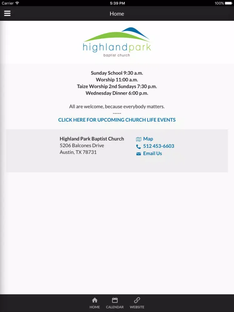Highland Park Baptist Church of Austin, TX iPad 应用截图