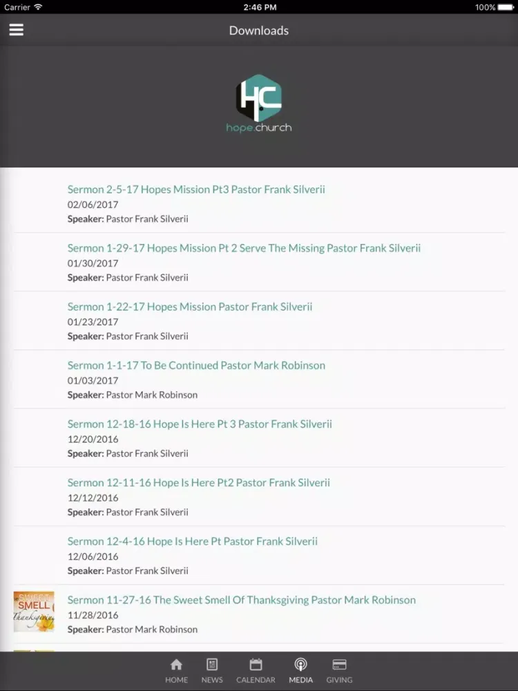 Capturas de tela do hope Church Albany - Albany, OR iPad 