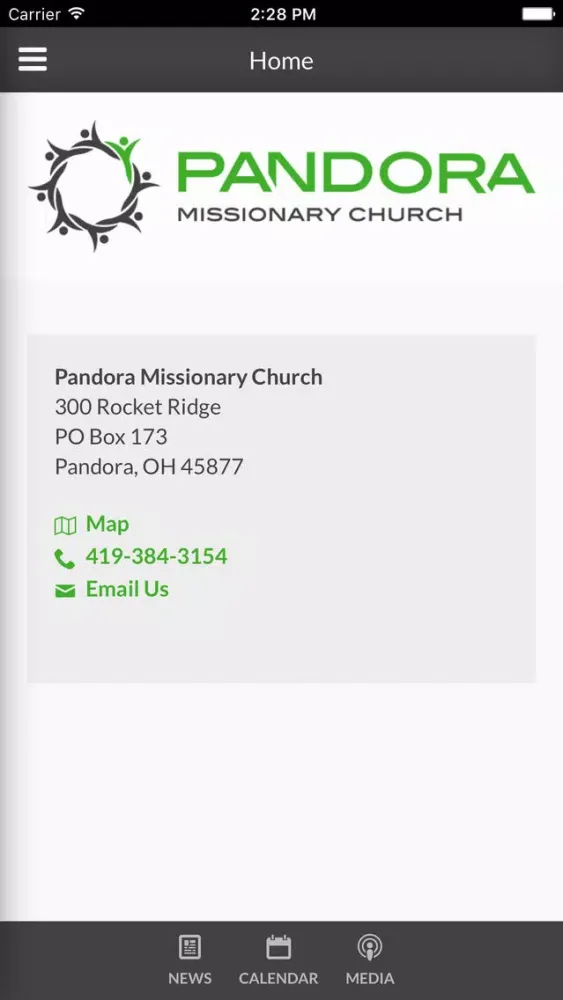 ภาพหน้าจอของ Pandora Missionary Church of Pandora, OH