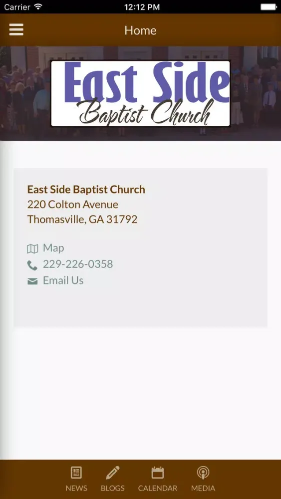 Ảnh chụp màn hình của East Side Baptist Church - Thomasville, GA