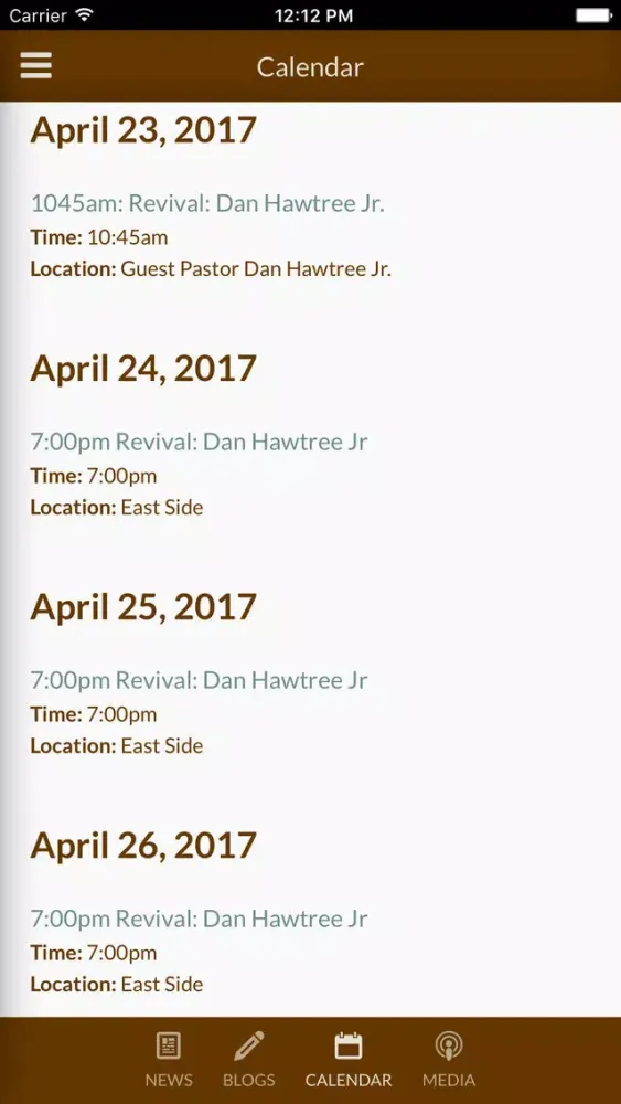 Ảnh chụp màn hình của East Side Baptist Church - Thomasville, GA
