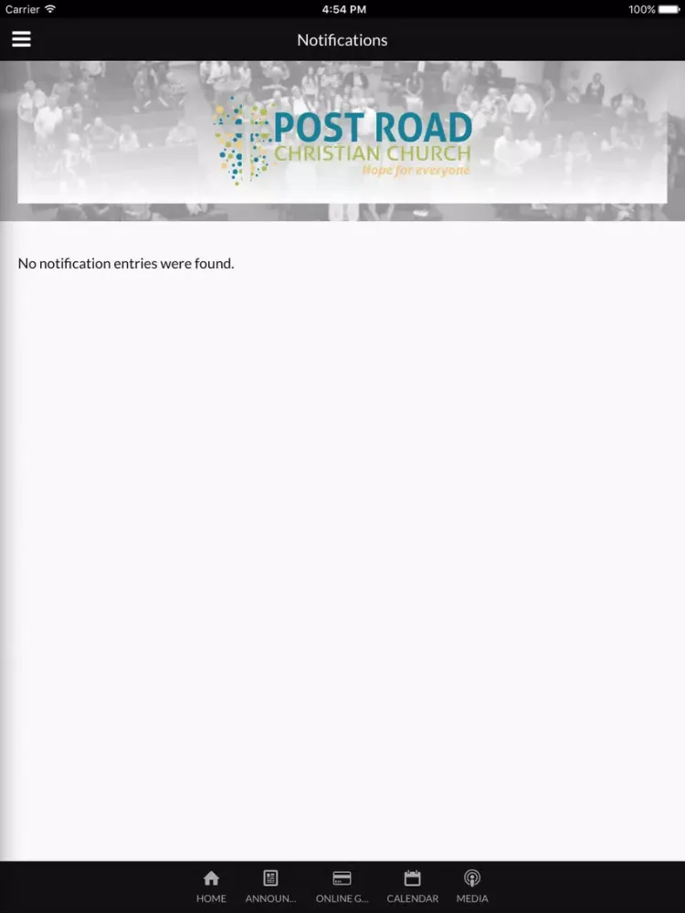 Ảnh chụp màn hình của Post Road Christian Church - Indianapolis, IN iPad 
