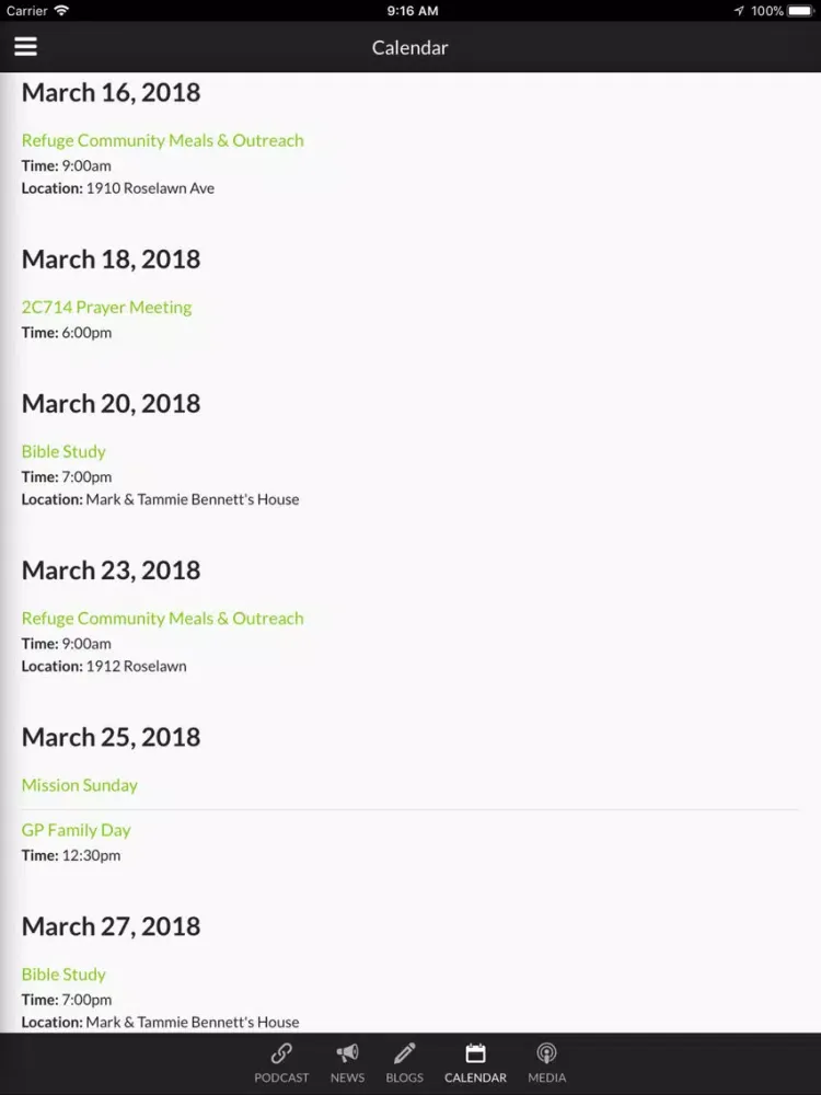 Grace Pointe - Monroe iPad  Screenshots