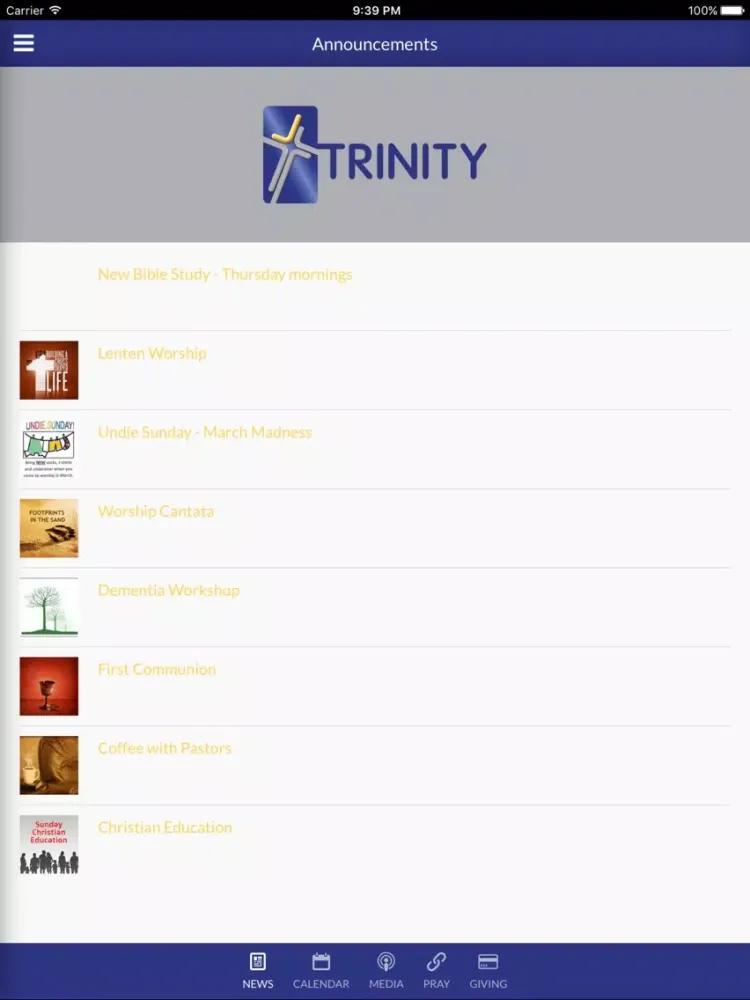Скриншоты Trinity Life - Papillion, NE iPad 