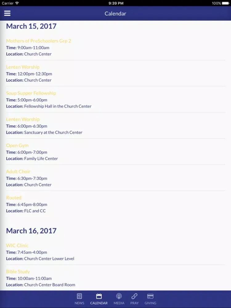 Скриншоты Trinity Life - Papillion, NE iPad 