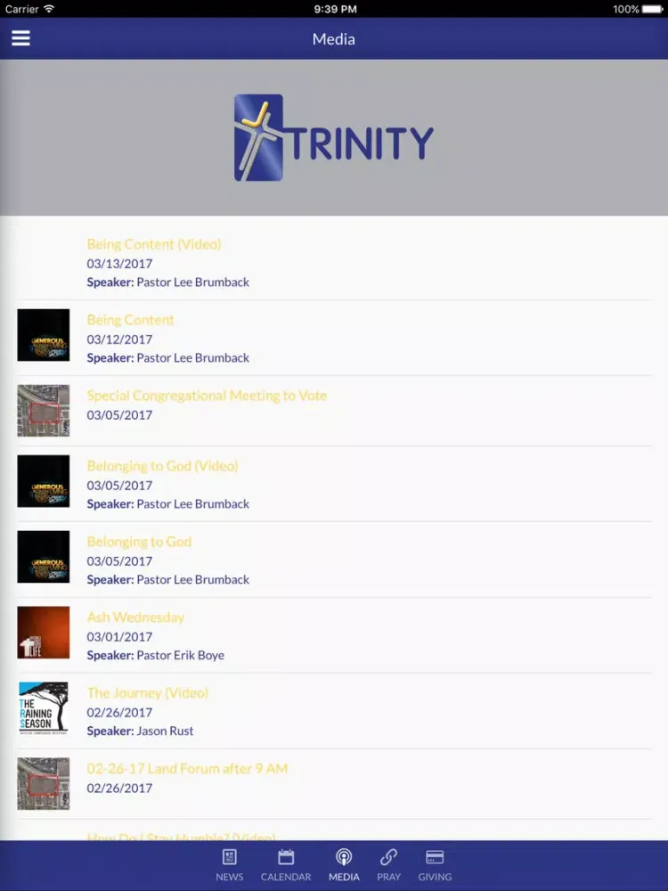 Скриншоты Trinity Life - Papillion, NE iPad 