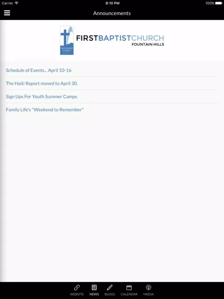 صور FBC of Fountain Hills - Fountain Hills, AZ iPad 