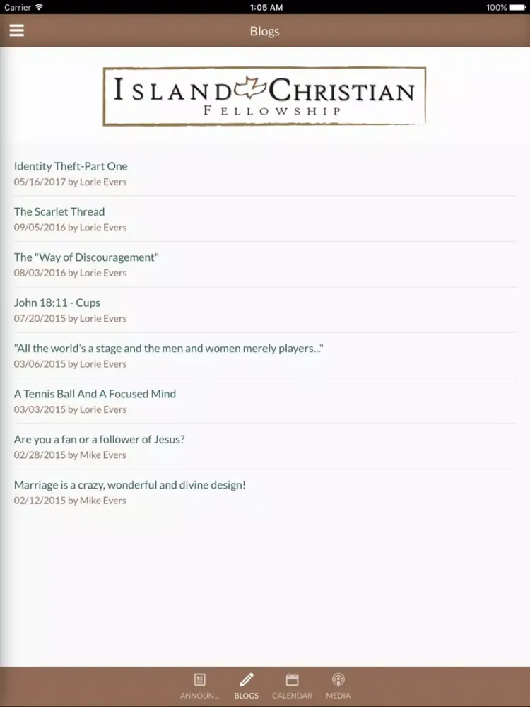 Captures d'écran de Island Christian Fellowship - Camano Island, WA iPad 