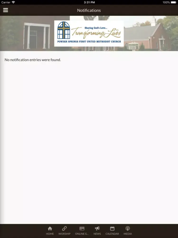 Powder Springs FUMC iPad  スクリーンショット