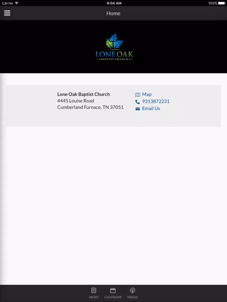 Lone Oak Baptist - Cumberland Furnace, TN iPad  スクリーンショット