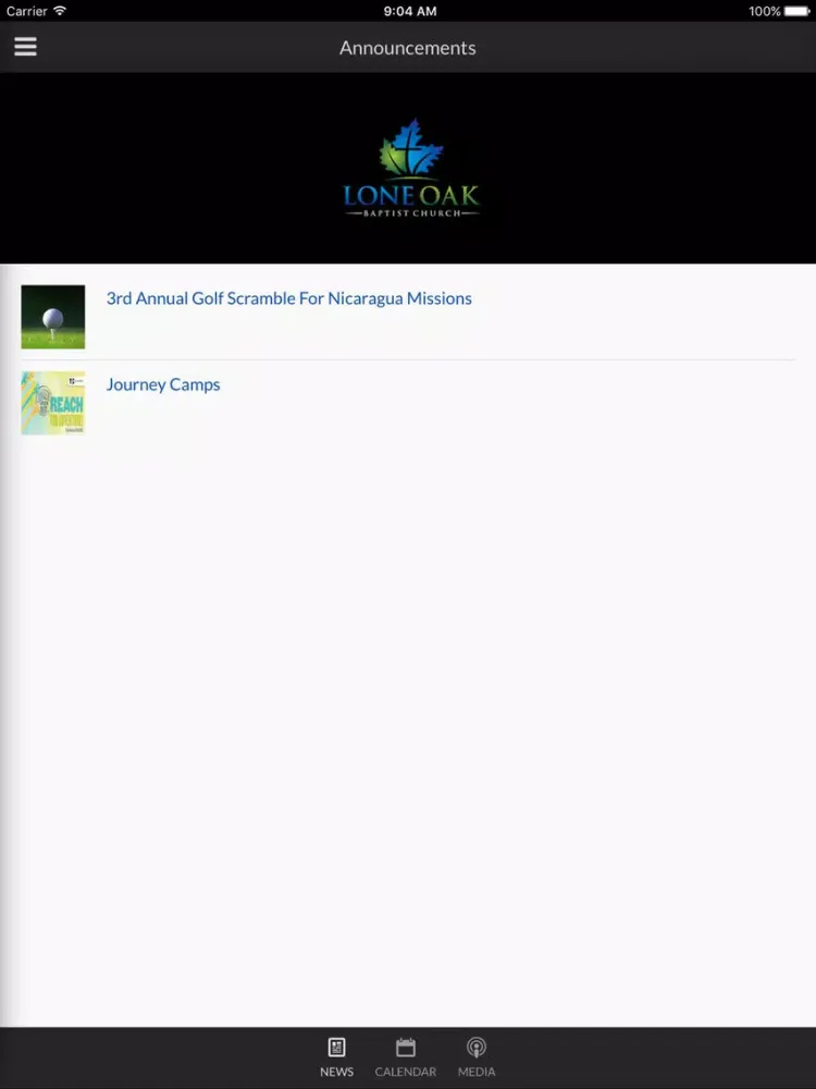 Lone Oak Baptist - Cumberland Furnace, TN iPad  スクリーンショット