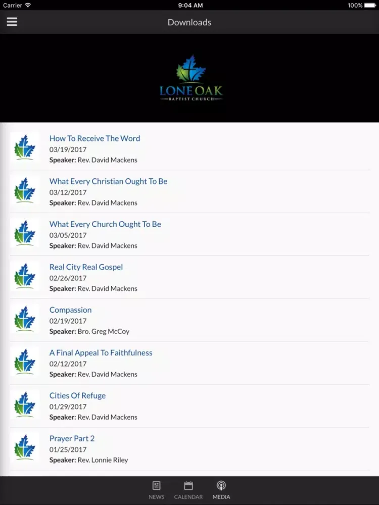 Lone Oak Baptist - Cumberland Furnace, TN iPad  スクリーンショット