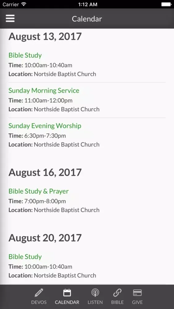 Northside Baptist Church QC Screenshots