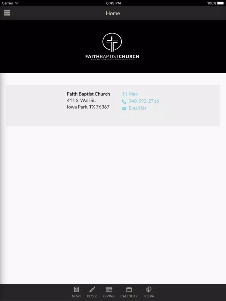 Capturas de pantalla de Faith Baptist Church Iowa Park - Iowa Park, TX iPad 