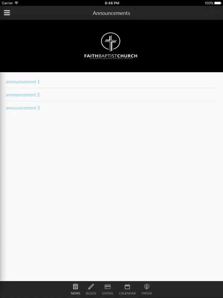 Capturas de pantalla de Faith Baptist Church Iowa Park - Iowa Park, TX iPad 