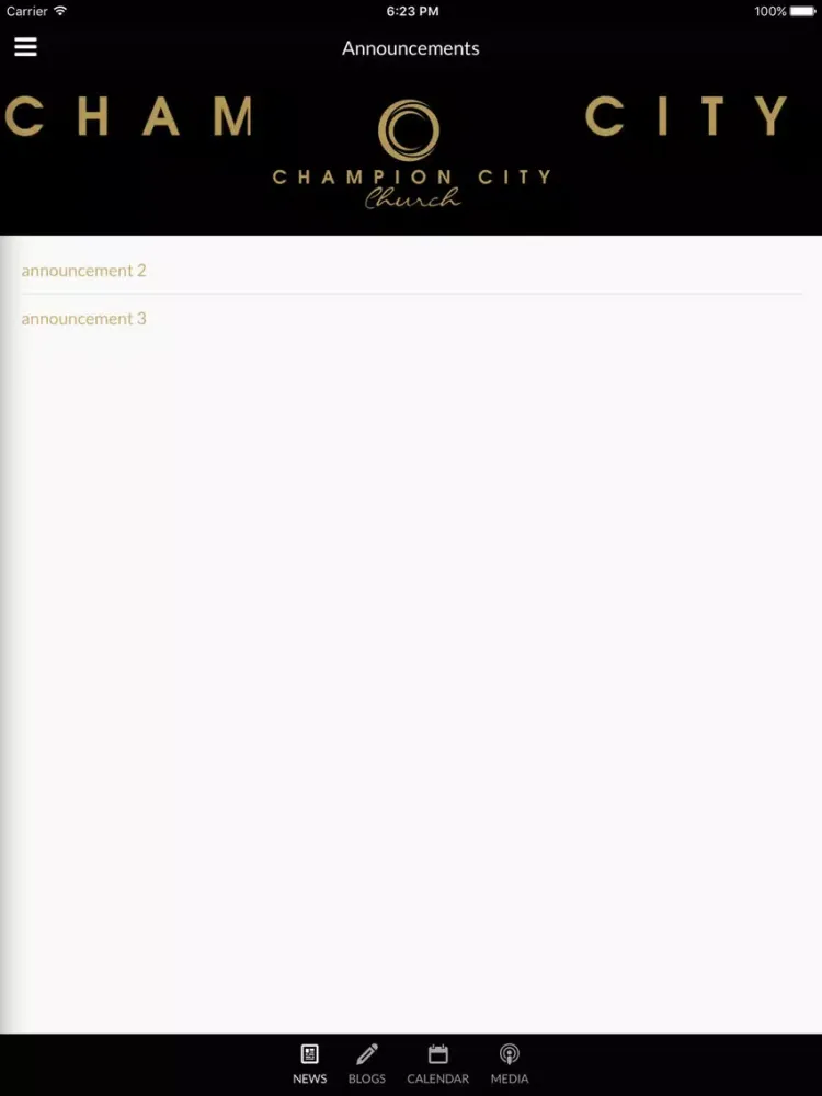 ภาพหน้าจอของ Champion City Church - Riverview, FL iPad 