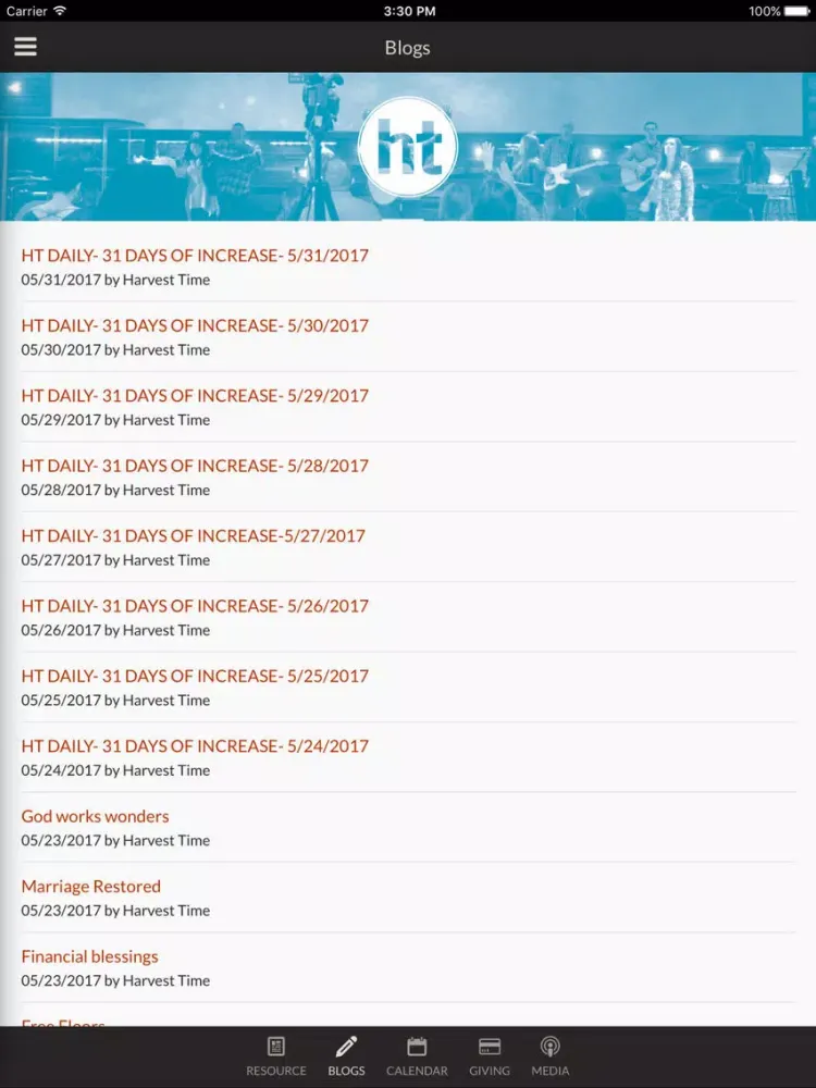 Harvest Time Church - Abbeville, LA iPad  Screenshots