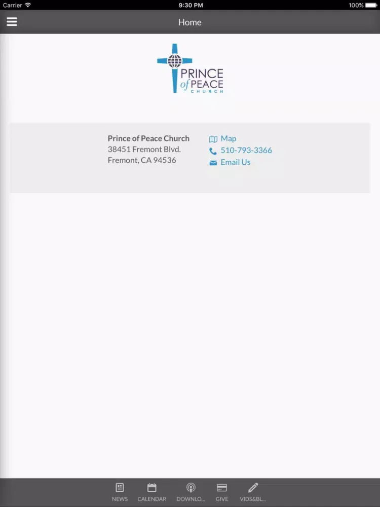 Скриншоты Prince of Peace - Fremont, CA - Fremont, CA iPad 
