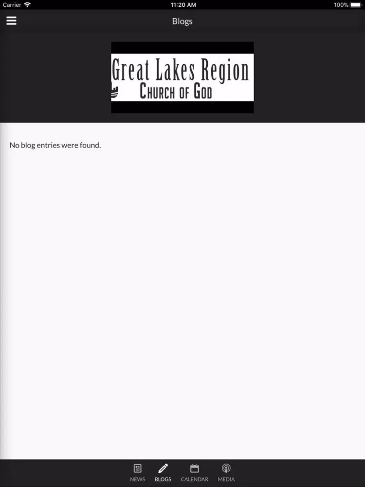 Ảnh chụp màn hình của Great Lakes Region COG iPad 