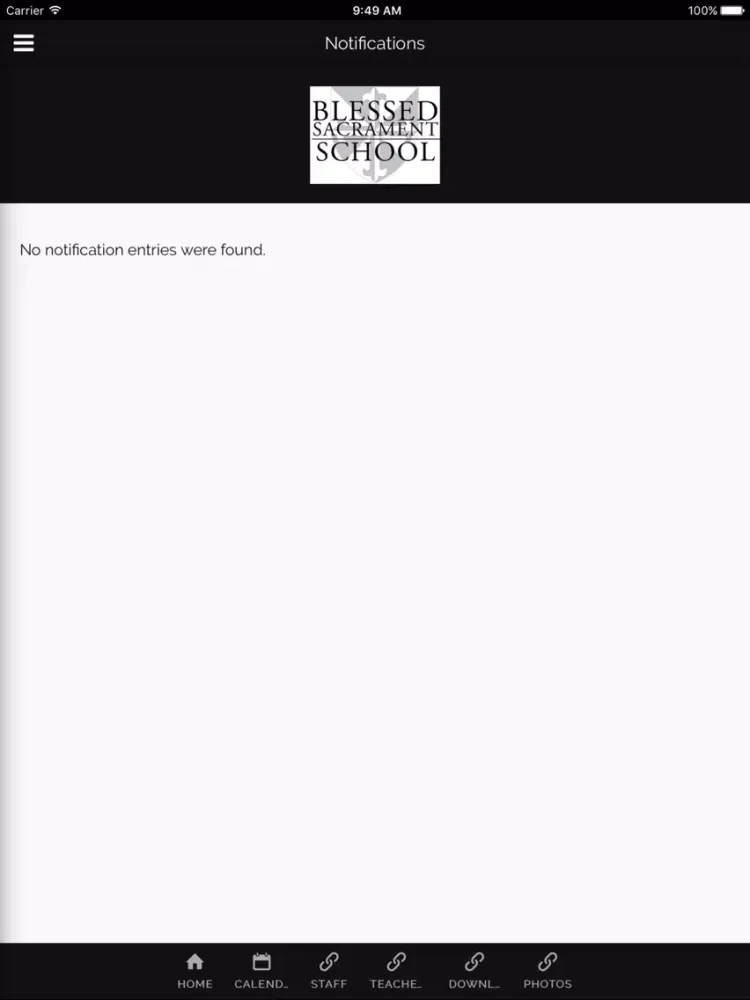 Capturas de tela do Blessed Sacrament Catholic school of Madison, WI iPad 