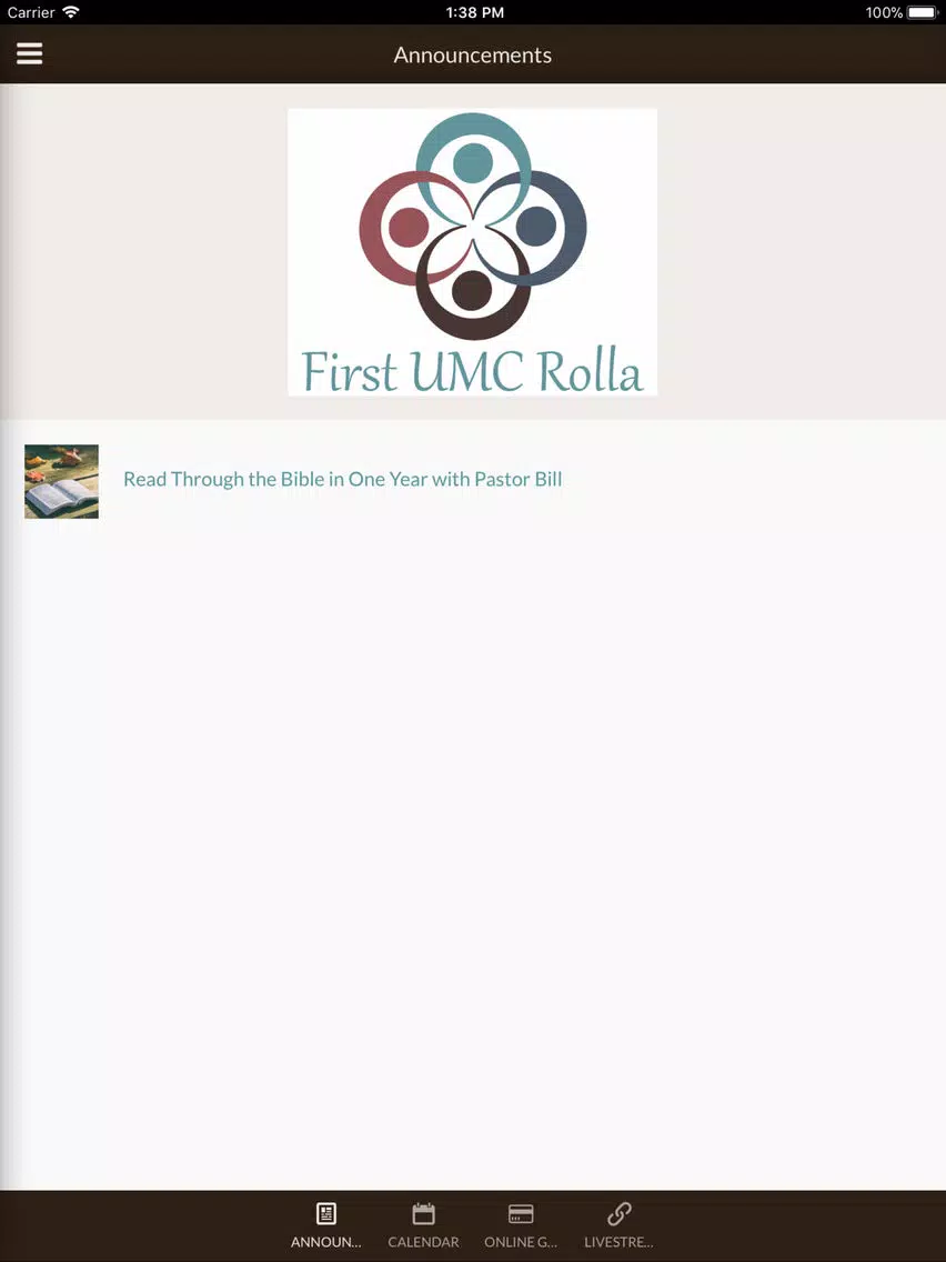 Captures d'écran de First UMC Rolla iPad 