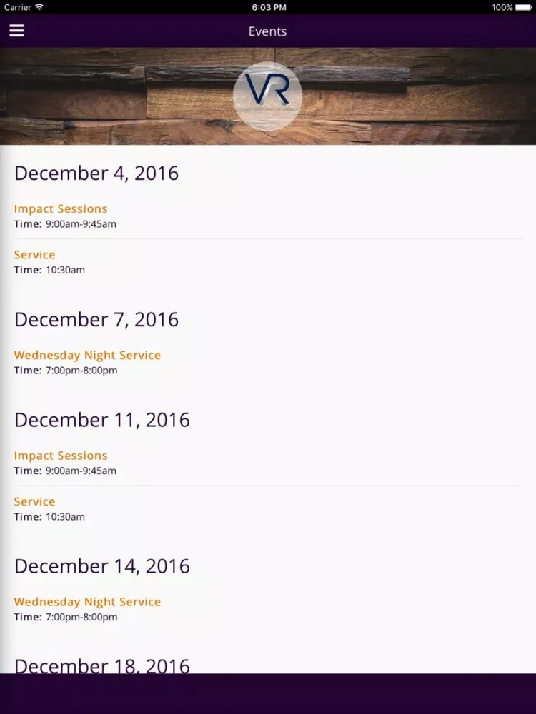 Victory Restoration Church - Christiansburg, VA iPad 應用截圖