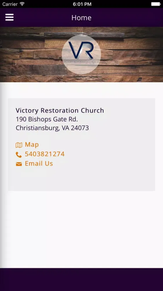 Victory Restoration Church - Christiansburg, VA應用截圖