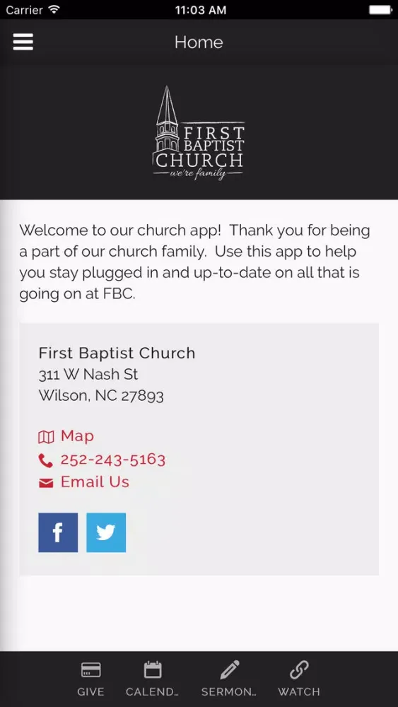 FBC Wilson of Wilson, NC स्क्रीनशॉट
