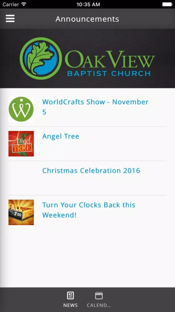 Oak View Baptist Church of High Point, NC Screenshots