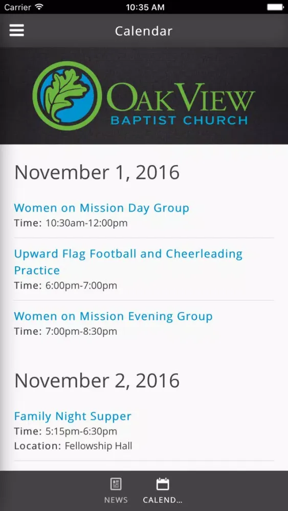 Oak View Baptist Church of High Point, NC Screenshots