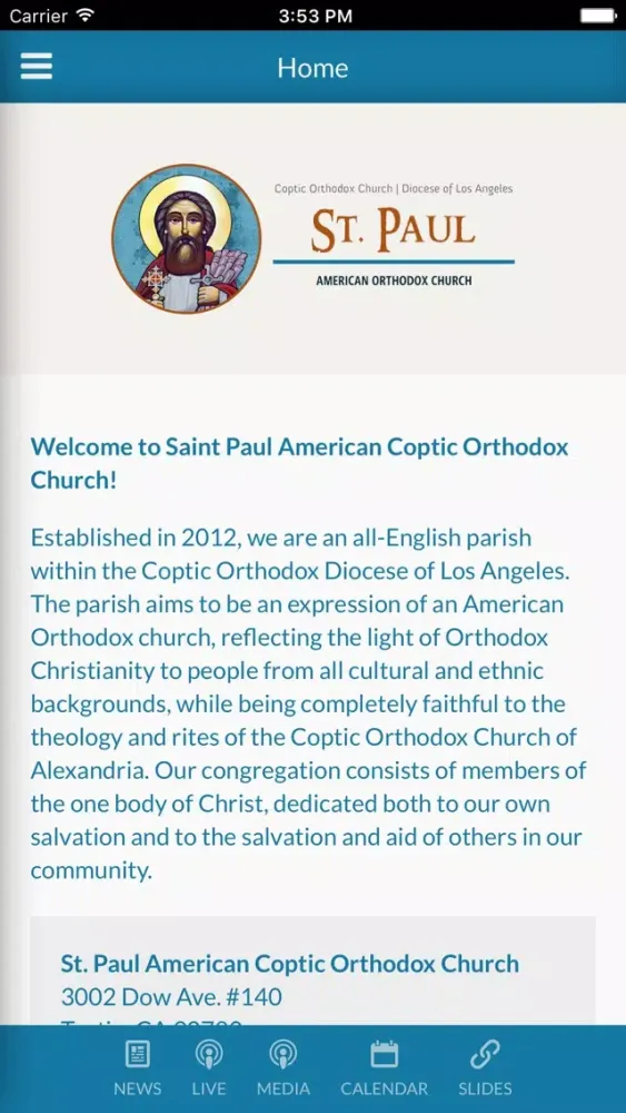 St Paul American Coptic Church - Tustin, CA Ekran Görüntüleri
