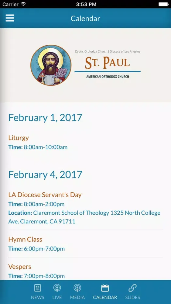 St Paul American Coptic Church - Tustin, CA Ekran Görüntüleri