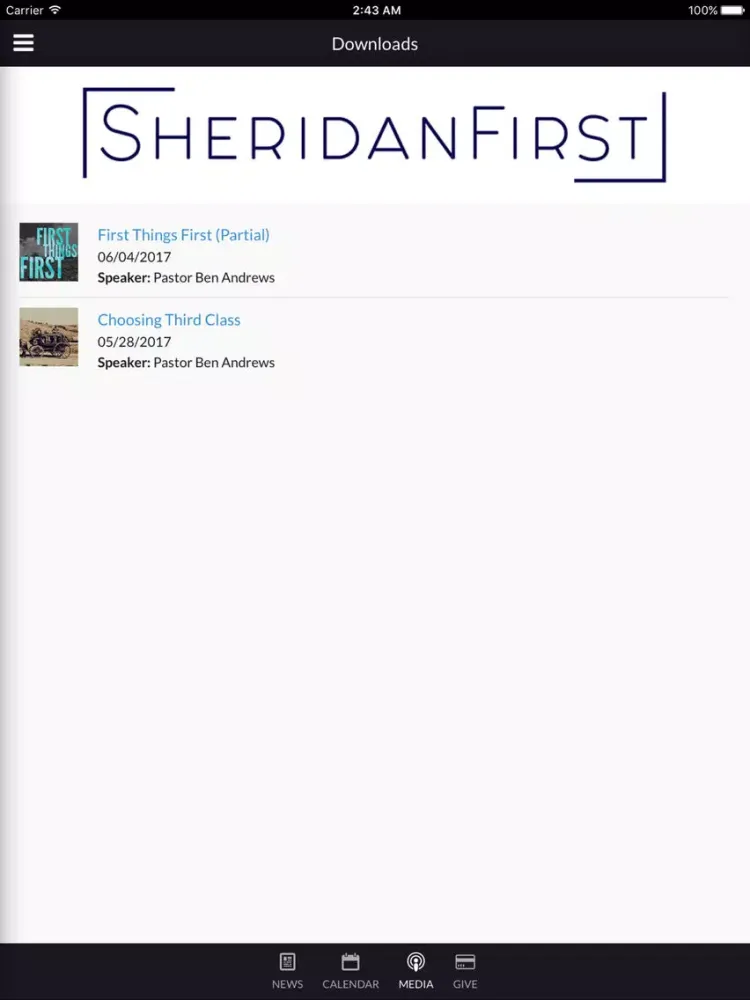 Sheridan First Assembly - Sheridan, AR iPad 应用截图