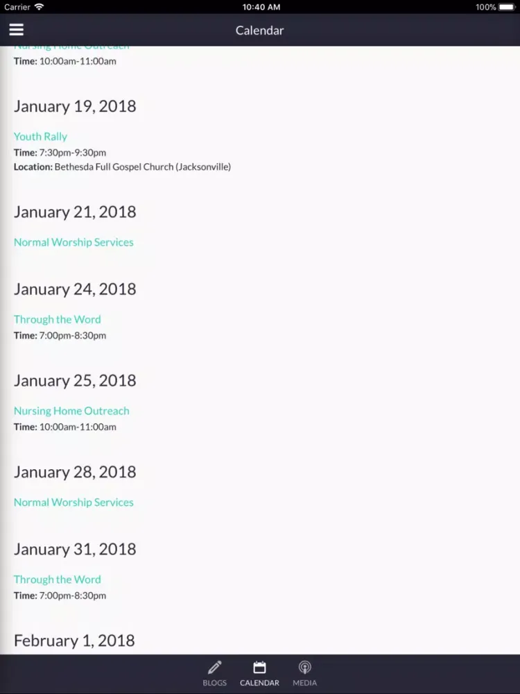 Clearview Full Gospel Church iPad  سکرین شاٹس