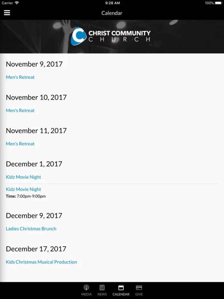 CCC-Connect iPad  سکرین شاٹس