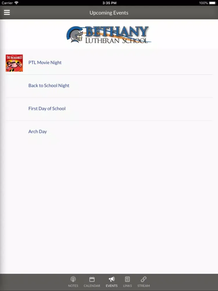 Bethany Lutheran School (Ohio) iPad  سکرین شاٹس
